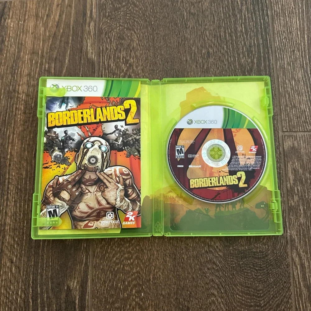 Microsoft Xbox 360 Green Video Game Case